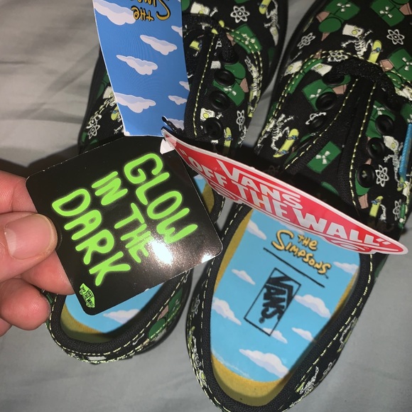 Vans Authentic Kids Simpsons Glow Bart Size 13 k - Picture 6 of 9